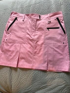 GGblue Luxe Sport Women  Pink Golf Leisure Skort, 5 Pocket; Sz: 8 Like NEW!